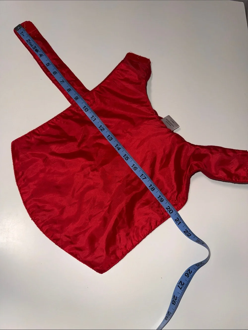 Festive Red Dog Sweater with Gold Snowflake Embroidery